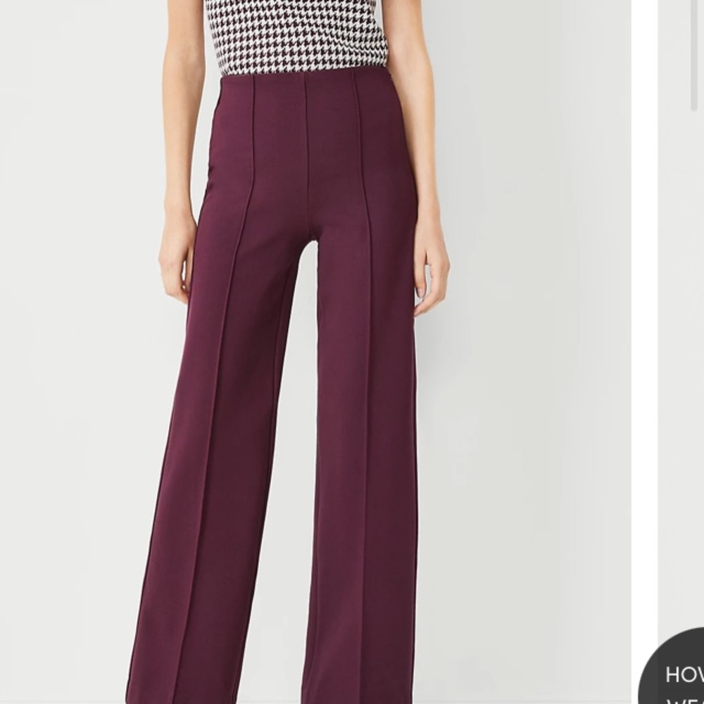 Ann Taylor Side Zip High Rise Pant